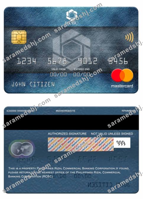 Philippines Rizal Commercial Banking Corporation (RCBC) mastercard